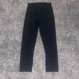 Lululemon Leggings Black Leopard